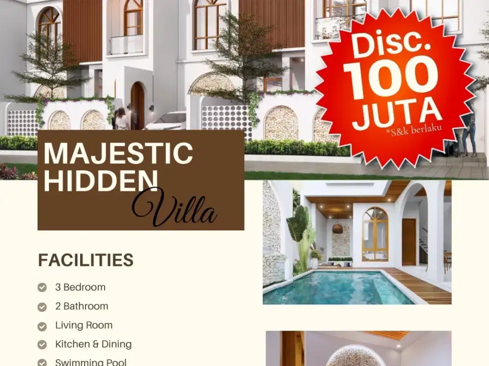 Dijual Indent Villa Mewah di Ungasan, Badung, Bali.