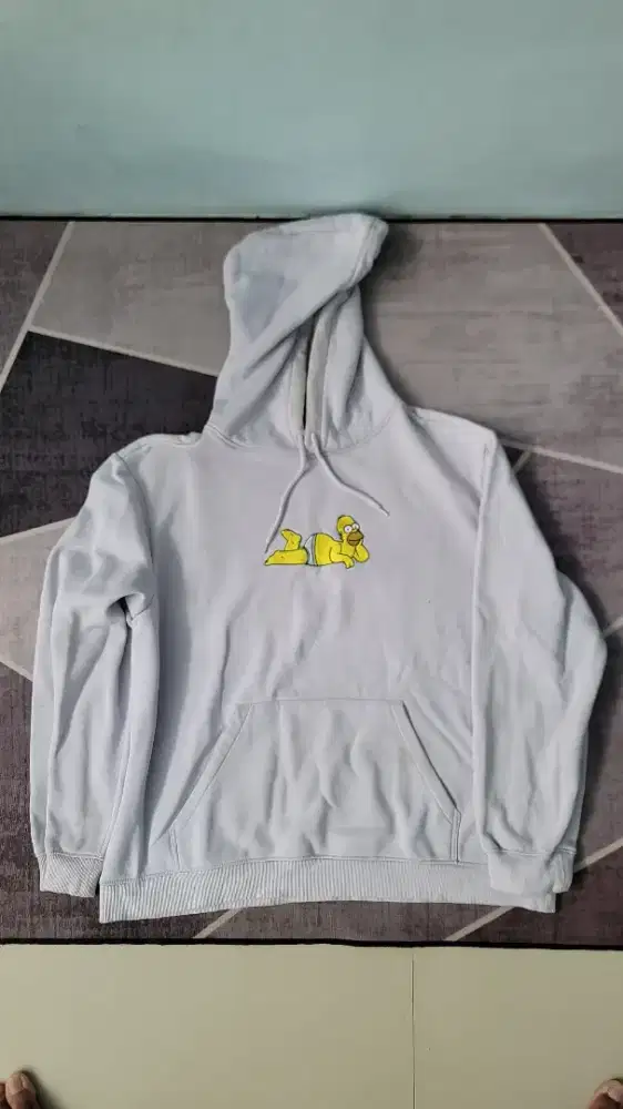 Jaket Hoodie The Simpsons H&M Cowok Lilac Size XL