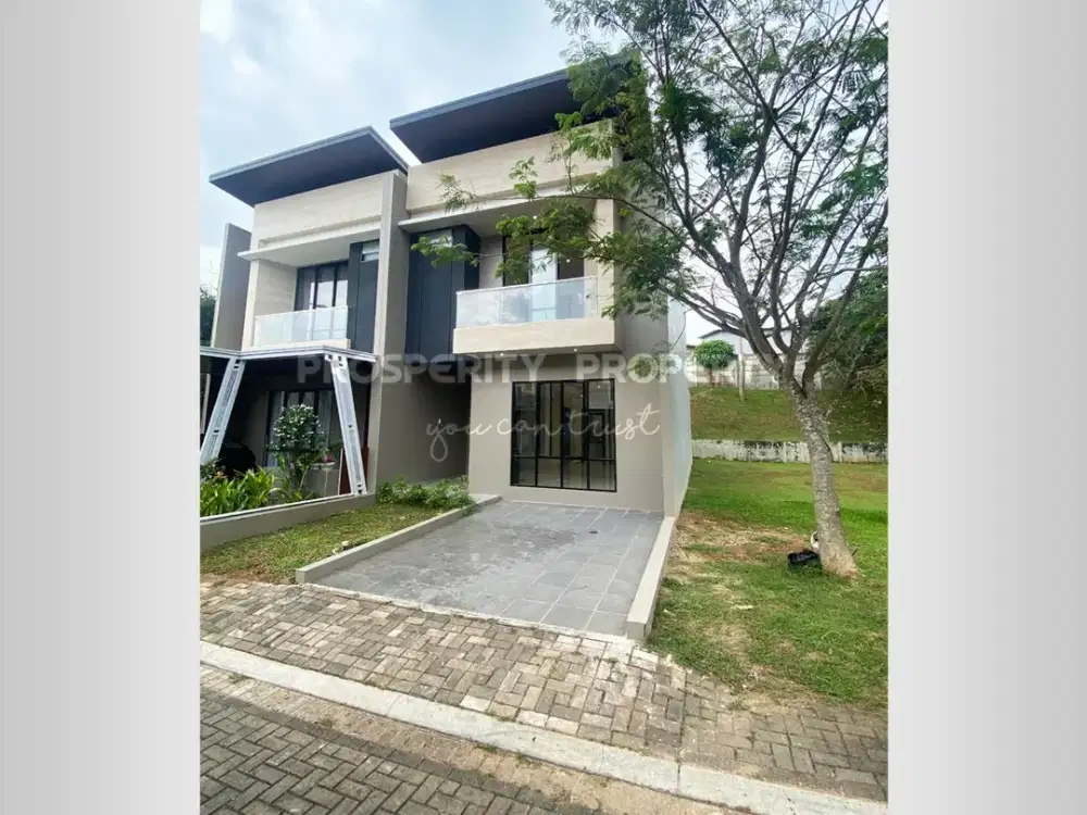 Rumah Baru di Cluster Azura Kawasan Vanya Park BSD City Bangunan Mandiri Modern Minimalis  2 Lantai Dengan 4 Kamar Tidur Selangkah ke Gading Serpong