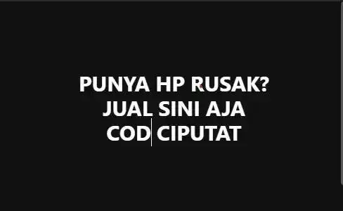 TERIMA HP RUSAK