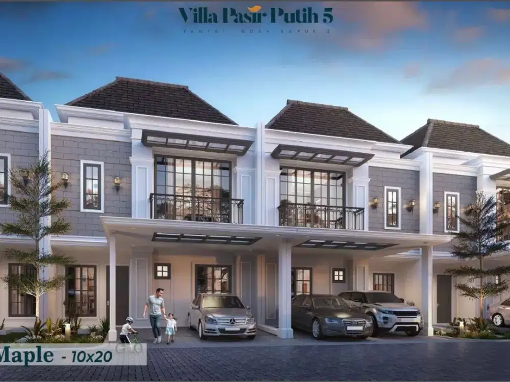 Rumah Villa Pasir Putih PIK 2 Tipe Cendana 10x20 View Mangrove