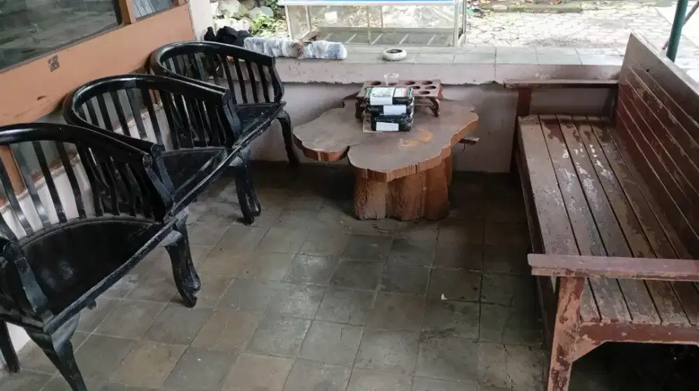 Kursi teras kursi kayu meja jati