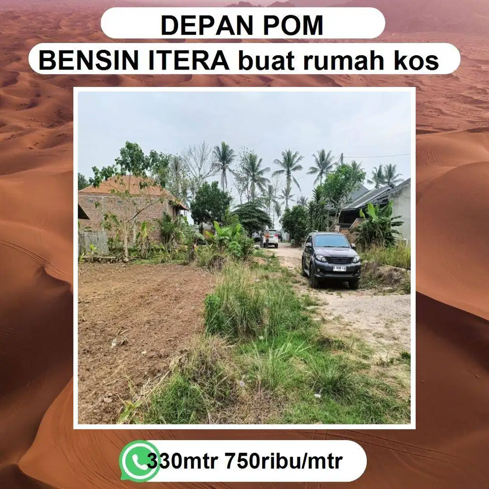 TANAH DALAM PERUMAHAN DOSEN ITERA COCOK UNTUK BANGUN KOSAN MAHASISWA