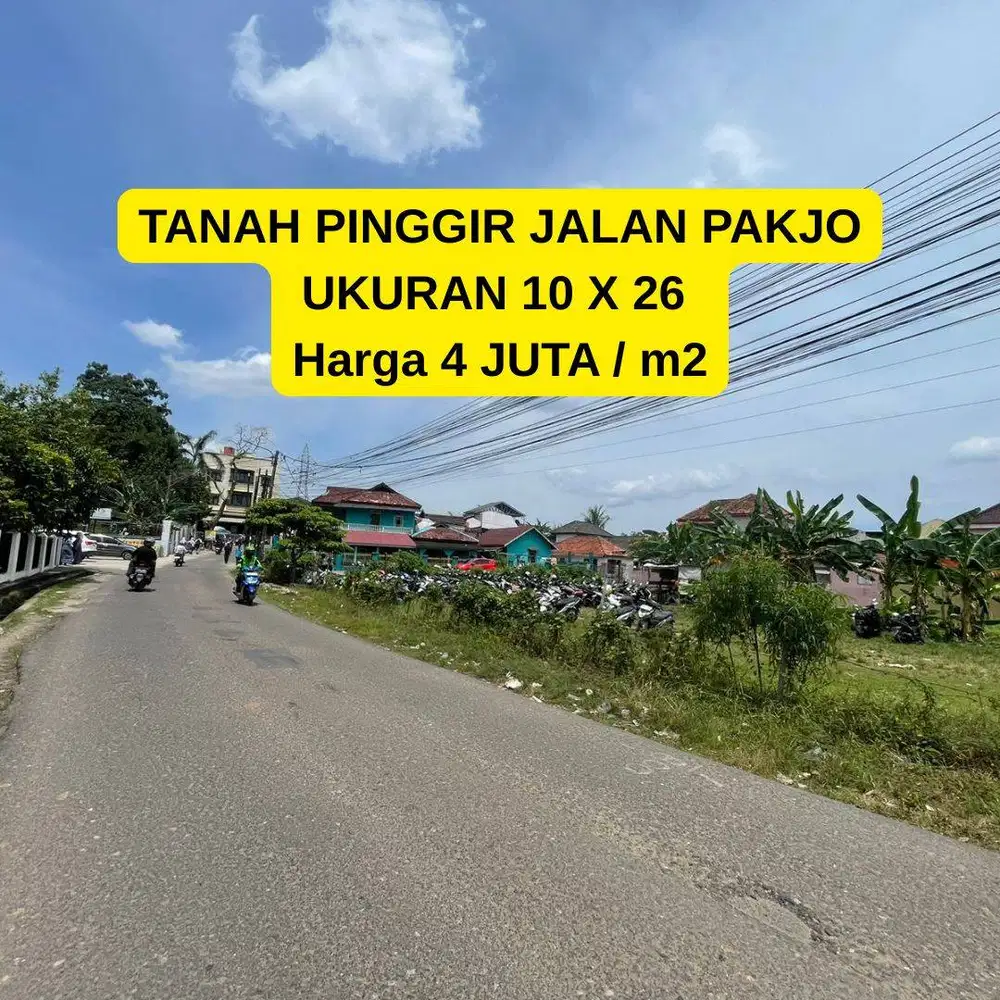 TANAH PAKJO PINGGIR JALAN KOTA PALEMBANG