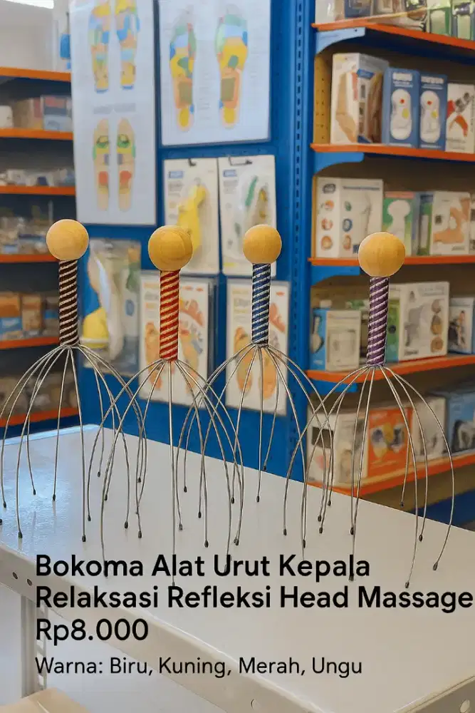 Bokoma Alat Urut Kepala Relaksasi Refleksi Head Massage
