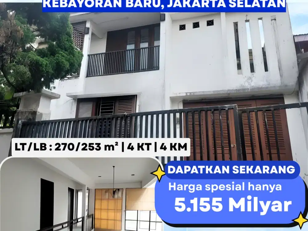 Rumah Modern 2 Lantai Super Nyaman dan Murah Lokasi Strategis di Pusat Kota Jakarta Selatan Dekat Blok M