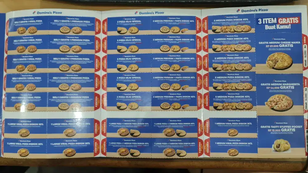 Dijual voucher domino's pizza