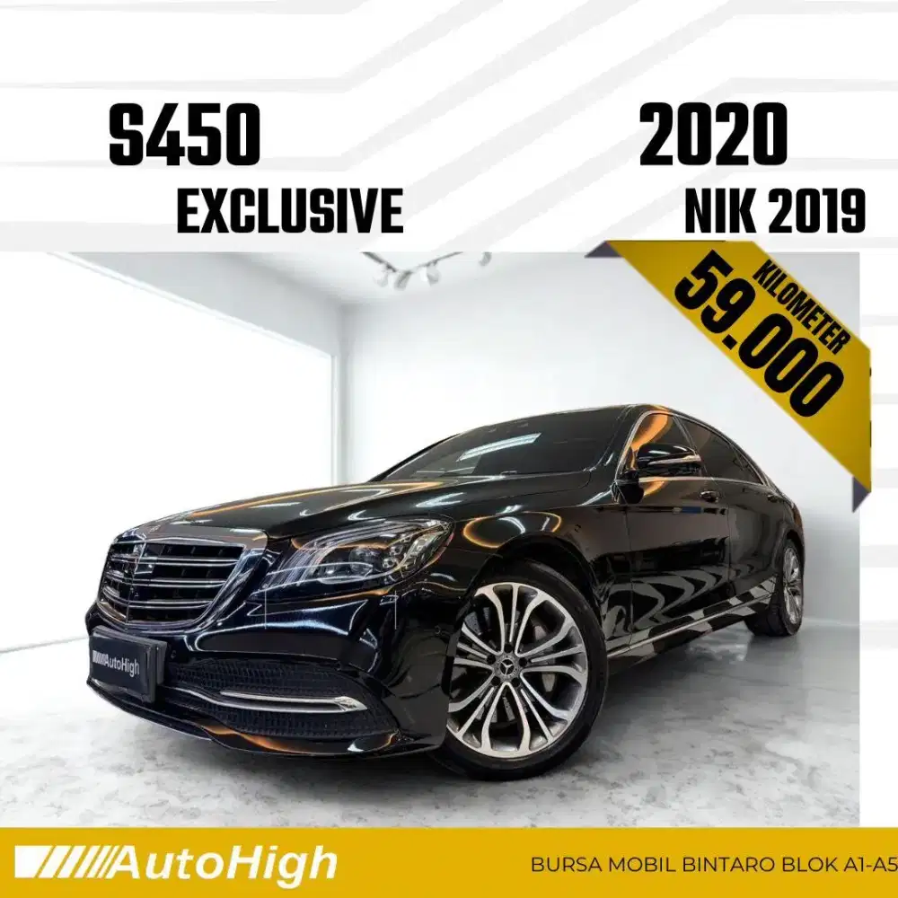 DP10% [Km59.000] S450 2019 Black / S450L Reg 2020 #AUTOHIGH