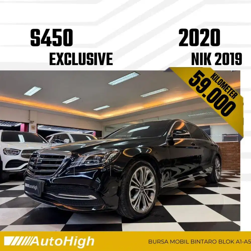 DP10% [Km59.000] S450 2019 Black / S450L Reg 2018 #AUTOHIGH