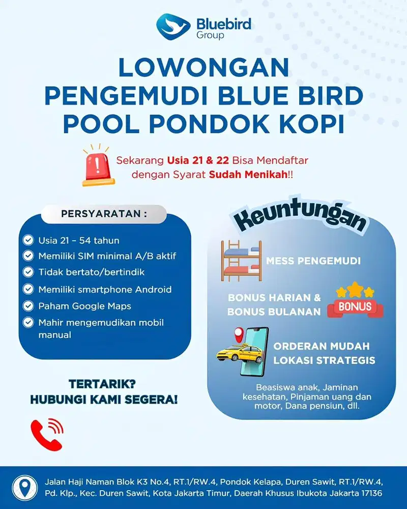 Lowongan Driver BB