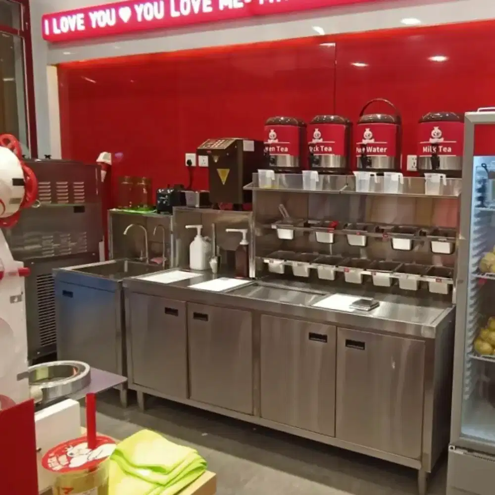 JUAL MEJA TEMPAT TOPPING, SELAI, ES BATU BEKAS MIXUE