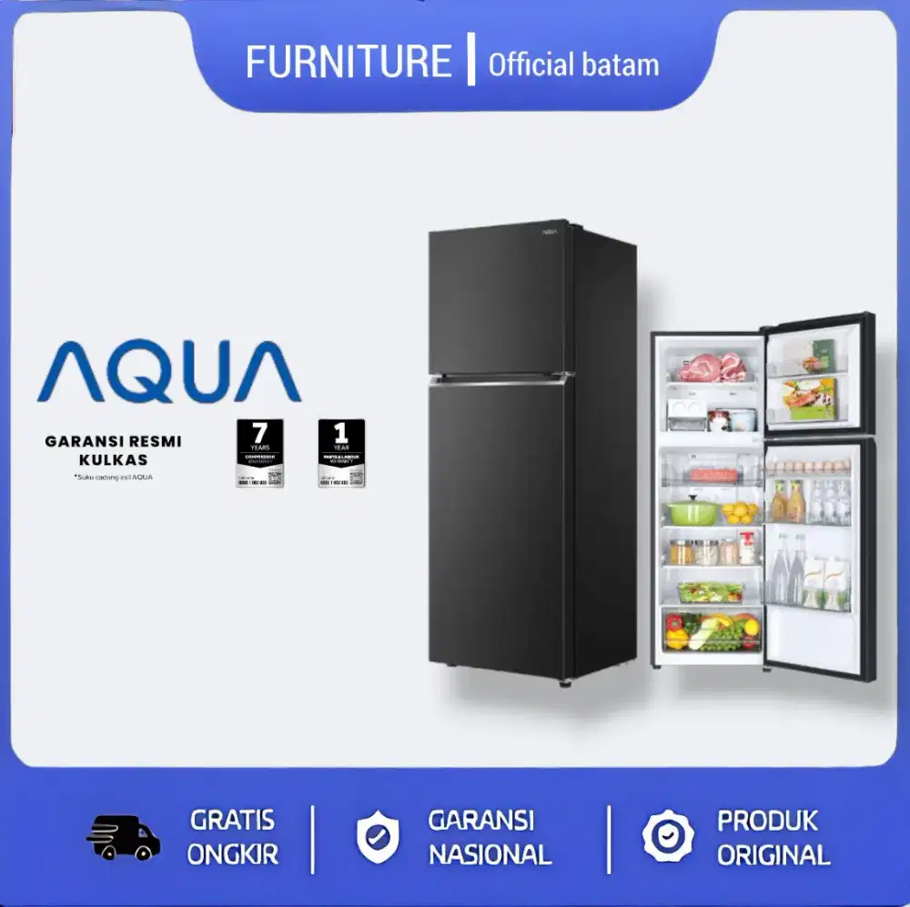 KULKAS AQUA 2 PINTU AQR-DTM285CBP