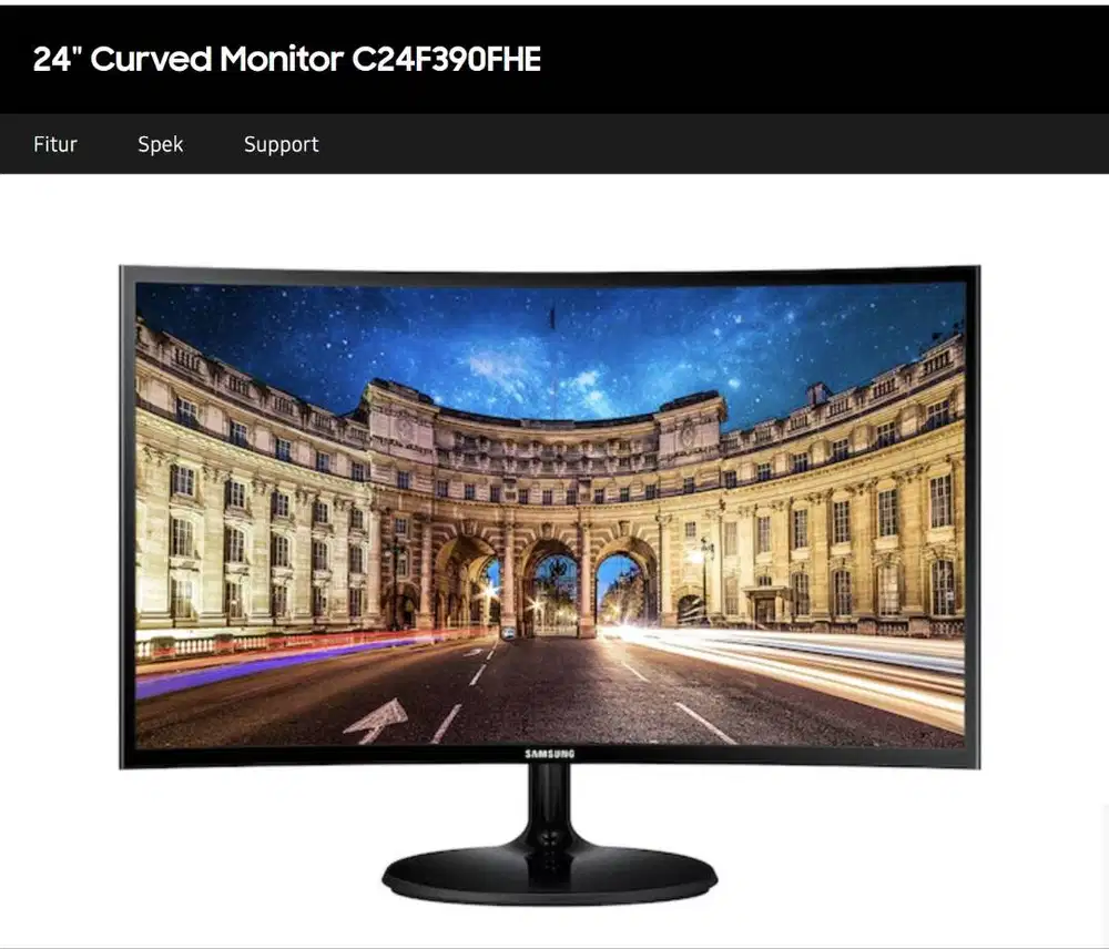 Monitor samsung, 24 Curved Monitor C24F390FHE