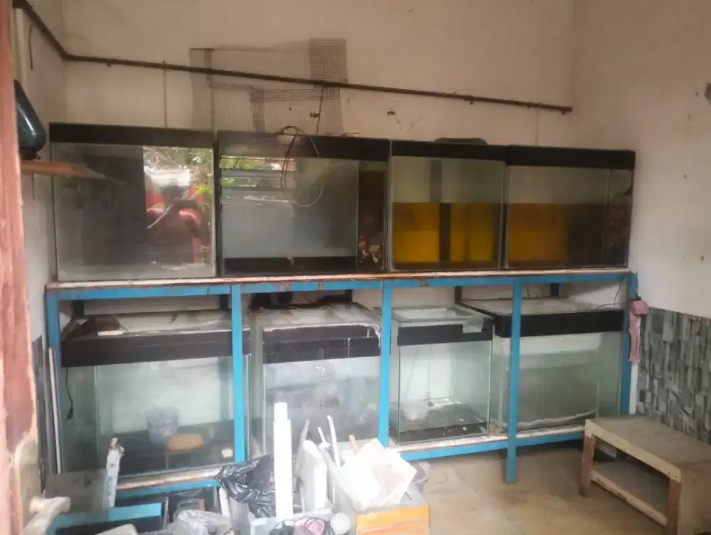 Aquarium bekas toko sendiri