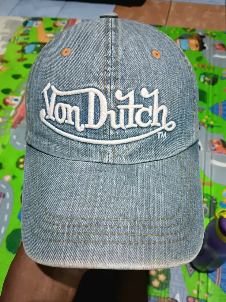 Topi Jeans Denim Cap Caps Hat Hats VD Vondutch Von Dutch
