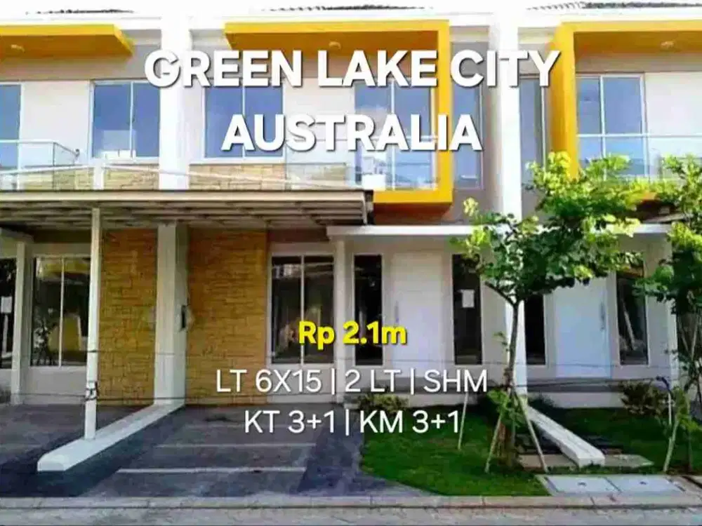 Wilson Di jual murah rumah cluster australia green lake city