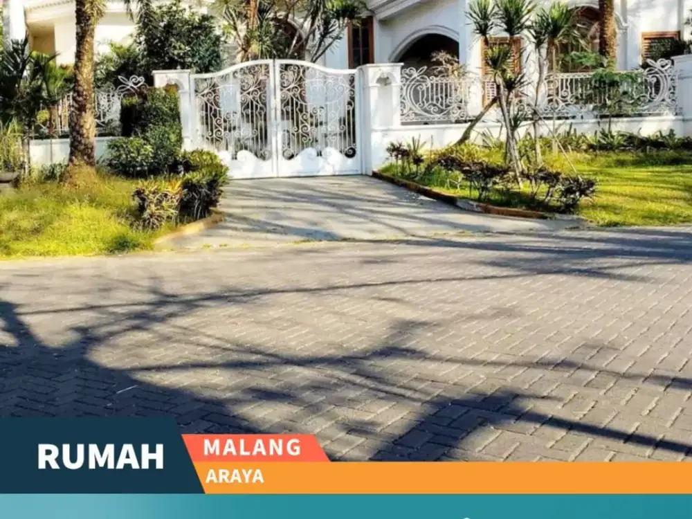 Rumah Luxury Full Furnish Di Jalan Utama Perumahan Araya Malang