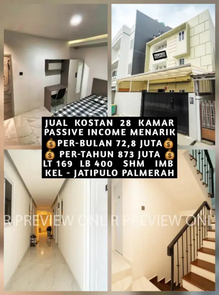 JUAL KOS KOST KOSAN KOSTAN JATIPULO PALMERAH JAKARTA BARAT