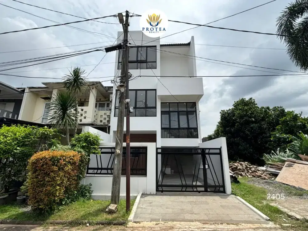 Rumah Baru 3 Lantai Siap Huni Dalam Perumahan