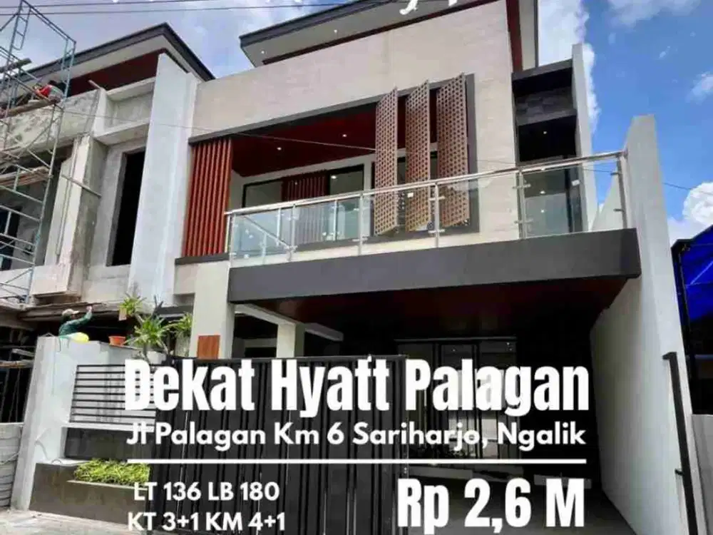 Rumah baru privat pool dekat Hotel Hyatt Palagan