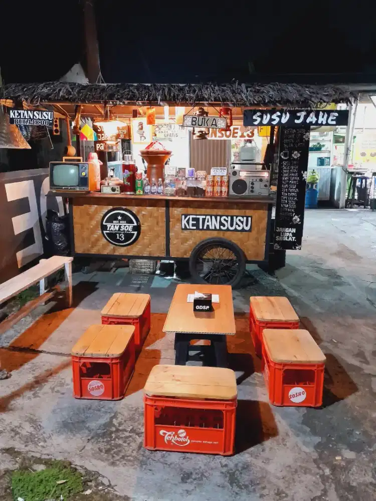 Gerobak kedai warkop