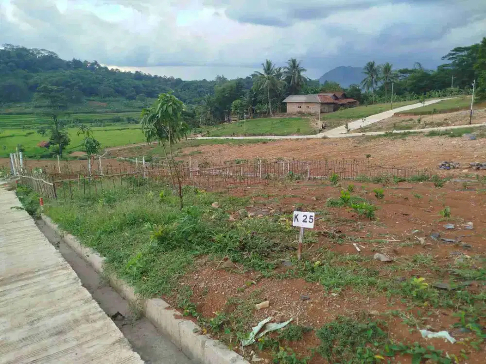 Jual kavling tanah wisata dengan hunian dan pemandangan indah, strategis Bogor timur.