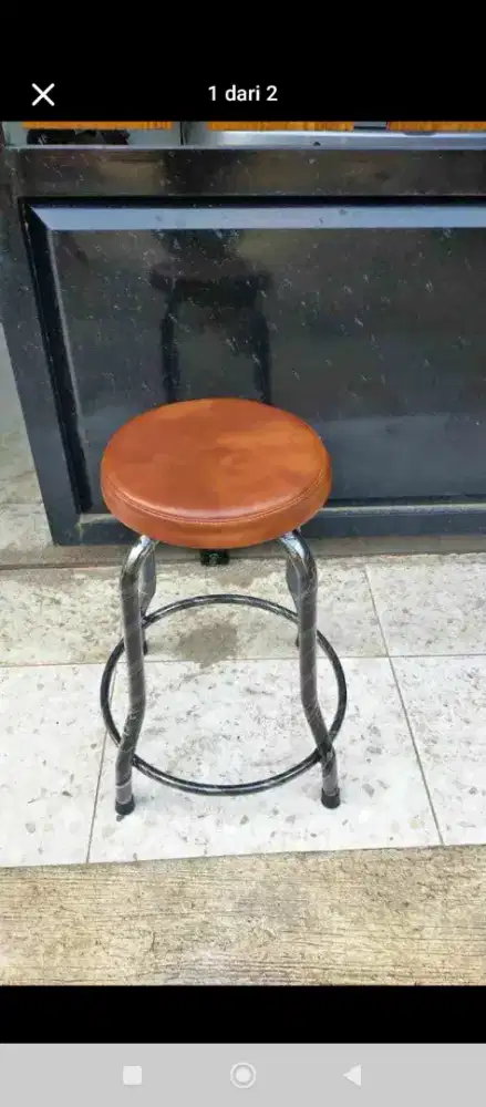 Kursi kafe dudukan busa