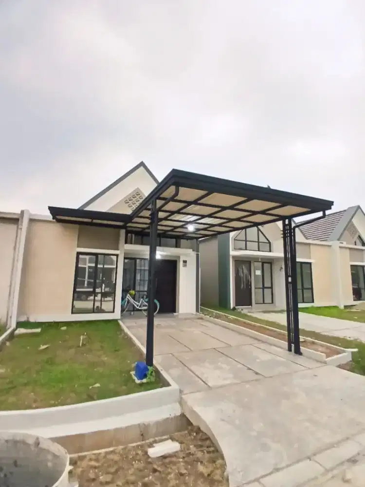 Kanopi minimalis tiang pariasi