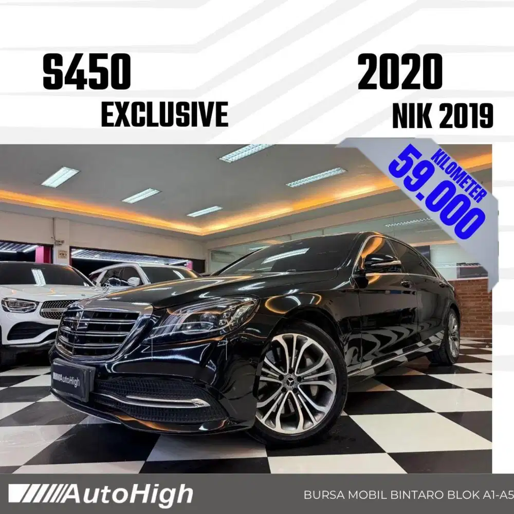 DP10% [Km59.000] S450 2019 Black / S450L Reg 2020 #AUTOHIGH