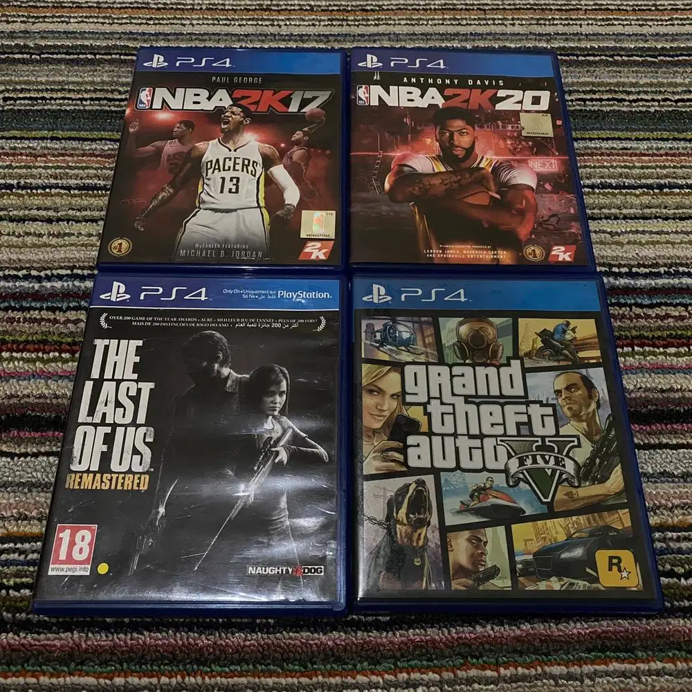 Kaset ps4 gta 5 tlou nba borongan