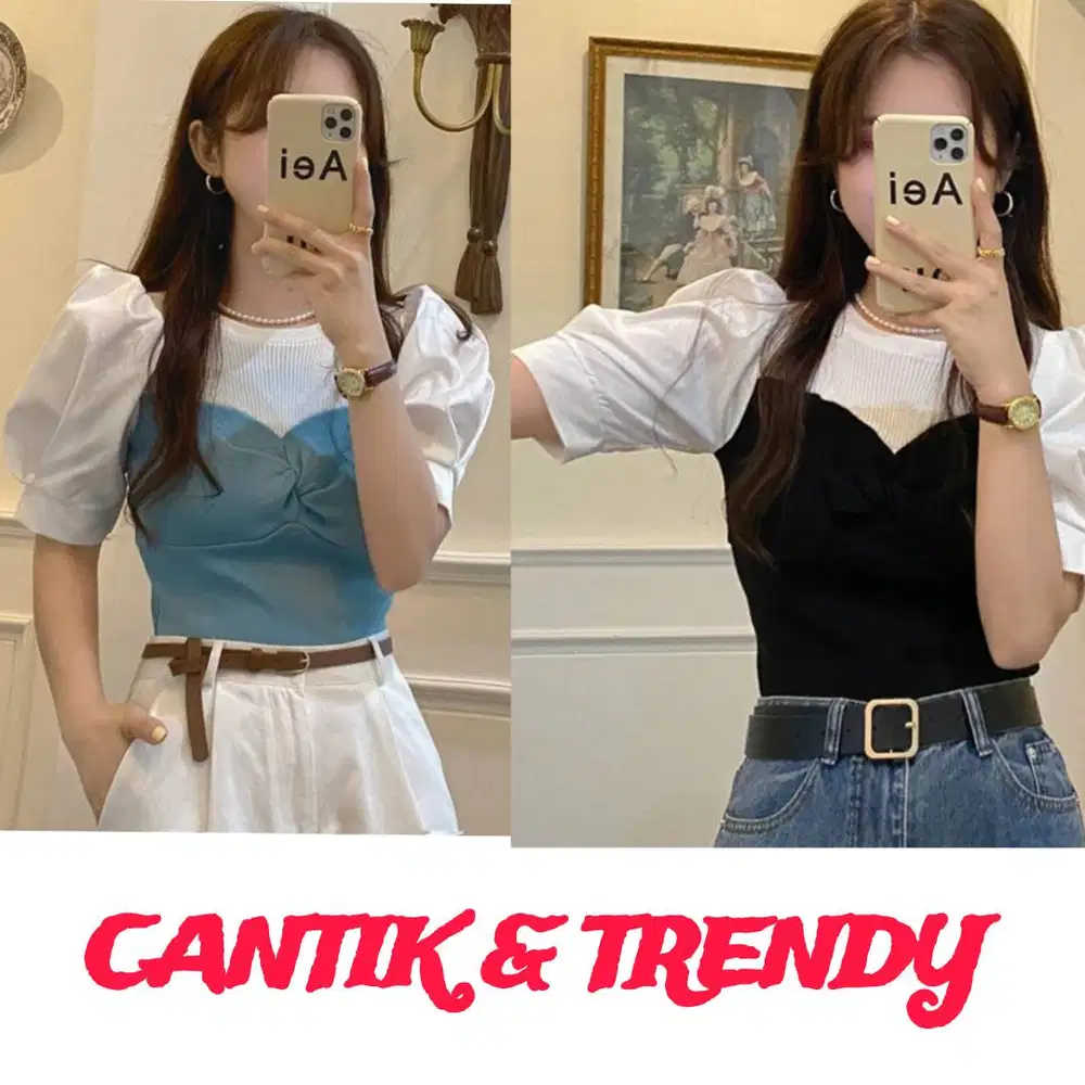 Aneka Baju Wanita Korean Style Terkini TRENDY, BAGUS & MURAH