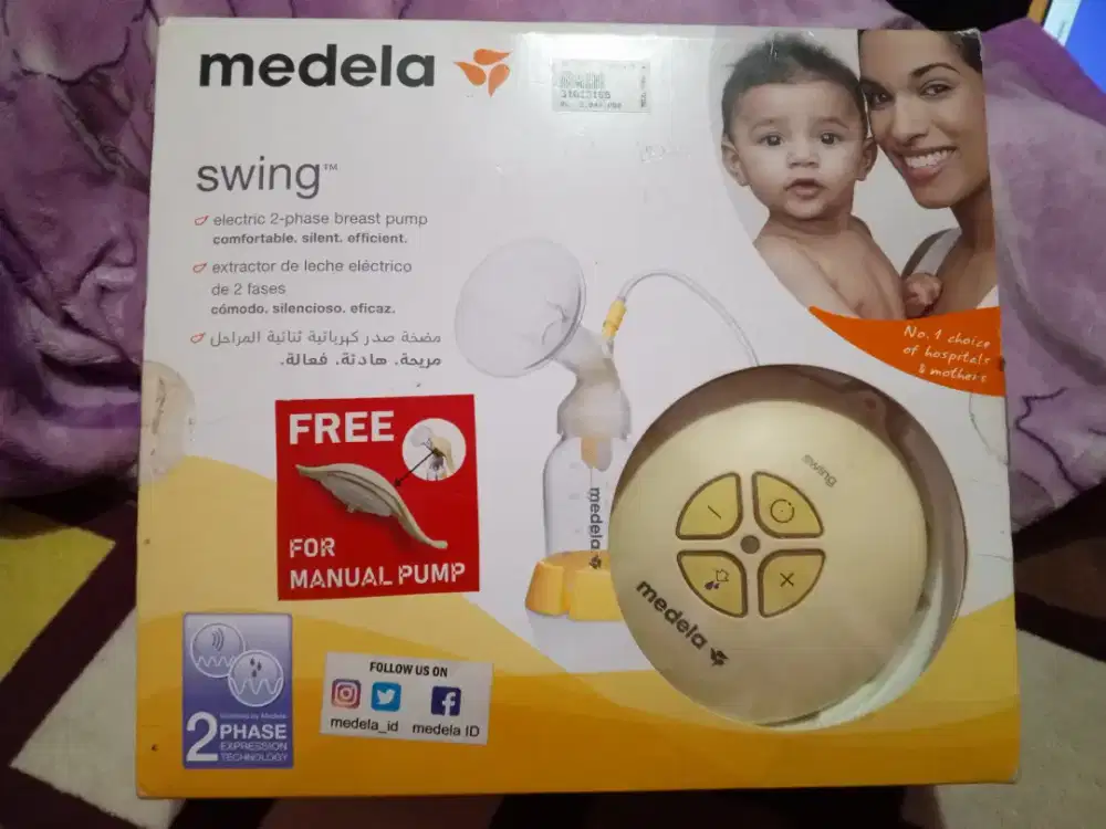 Pompa Asi Medela Swing single +bonus manual Harmony
