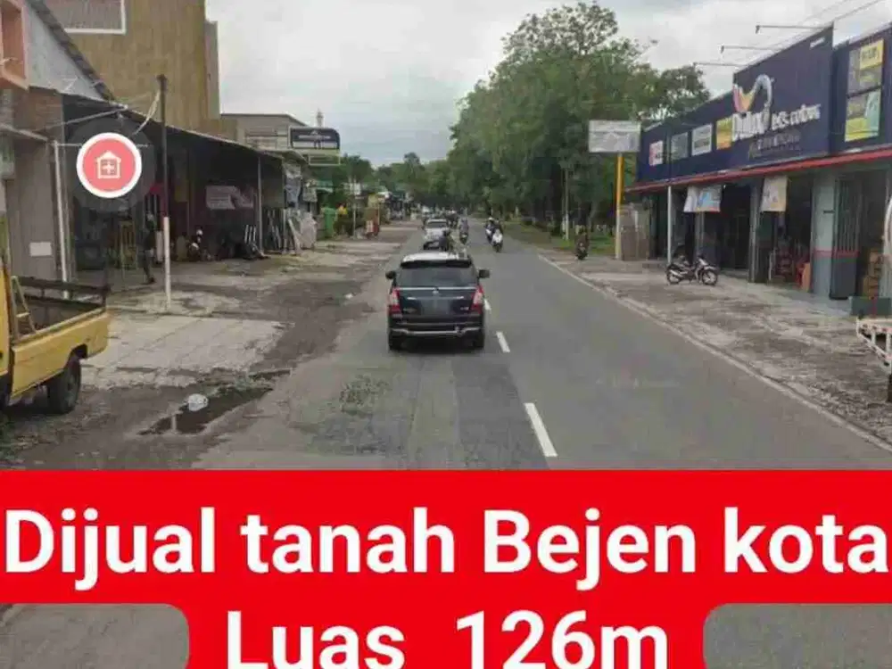 Dijual tanah Bejen Karanganyar strategis 100m dari jalan utama Lawu