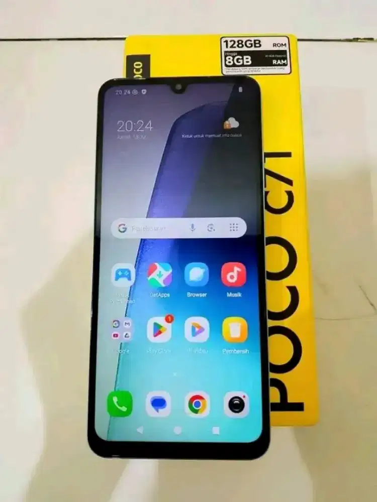 Poco C71 ram 4+4/128 GB fullset mulus bgt nominus cakep game libas