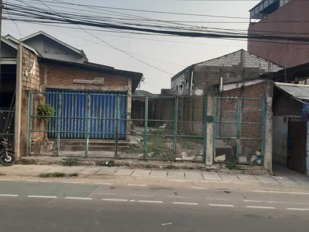 Disewa lahan ada bangunan lokasi strategis di Perintis Kemerdekan