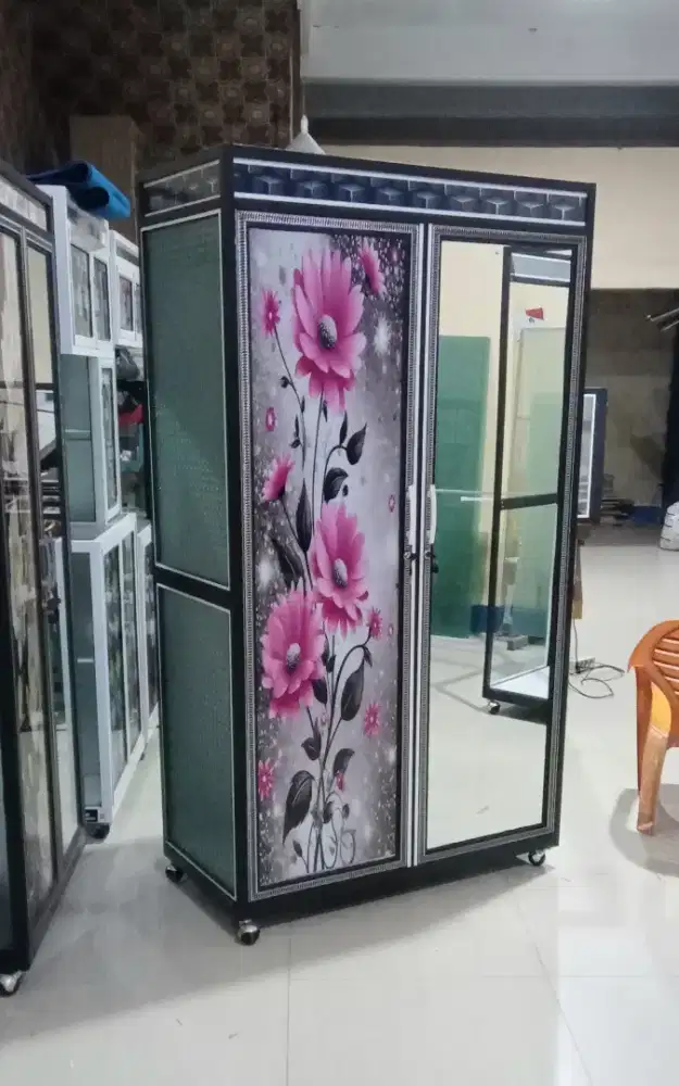 Lemari pakaian almanium 2 pt (hanger )