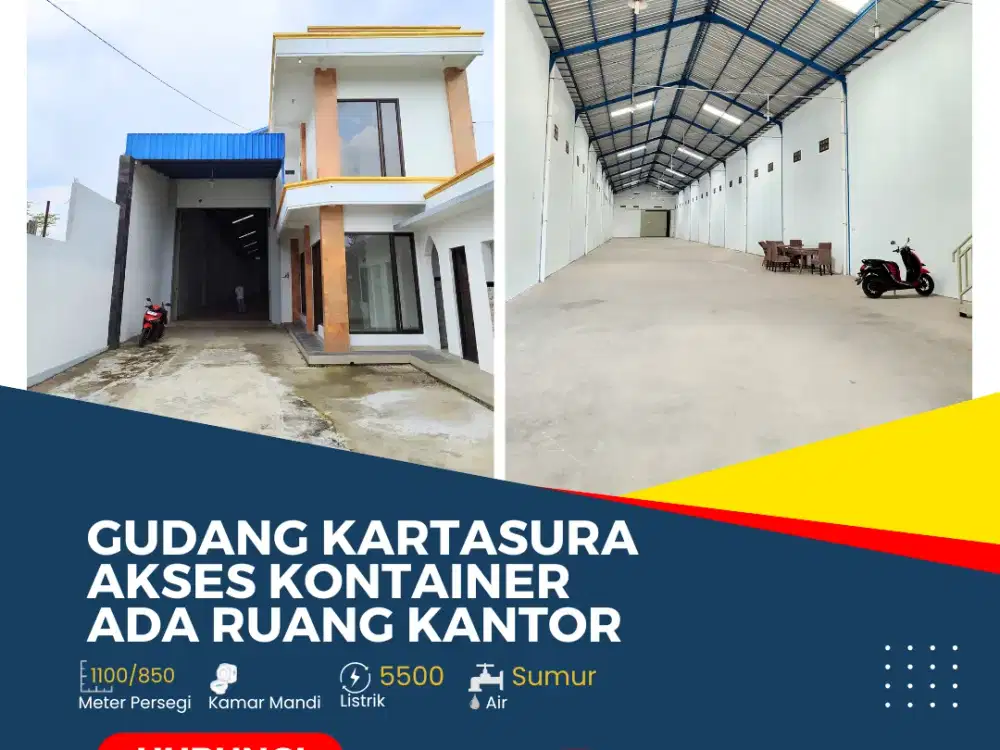 Gudang Strategis Area Kartasura Akses Kontainer