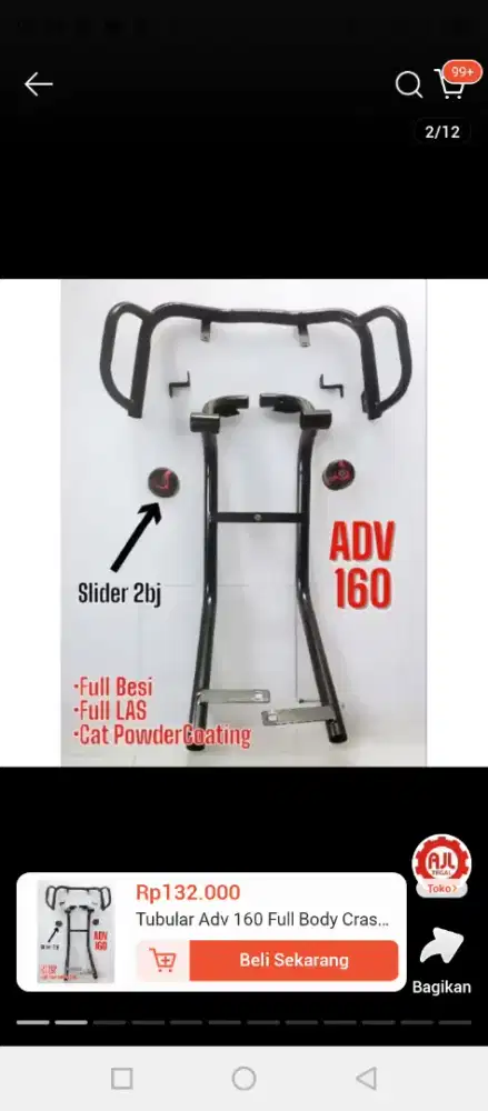 Crasbar Honda ADV 160