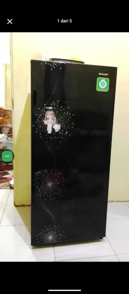 Kulkas sharp 1 pintu double freezer