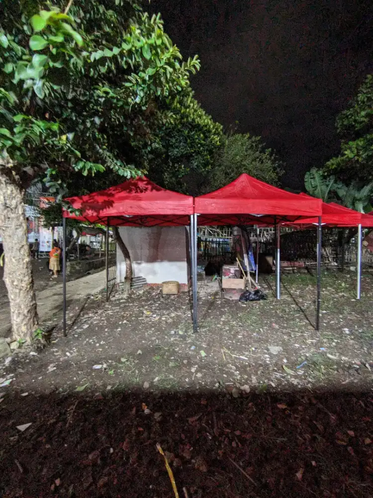 Perlengkapan tenda lipat, jual dan sewa