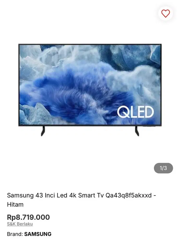 Samsung Smart TV 43inch bisa cicilan syarat ktp dibantu sampe acc