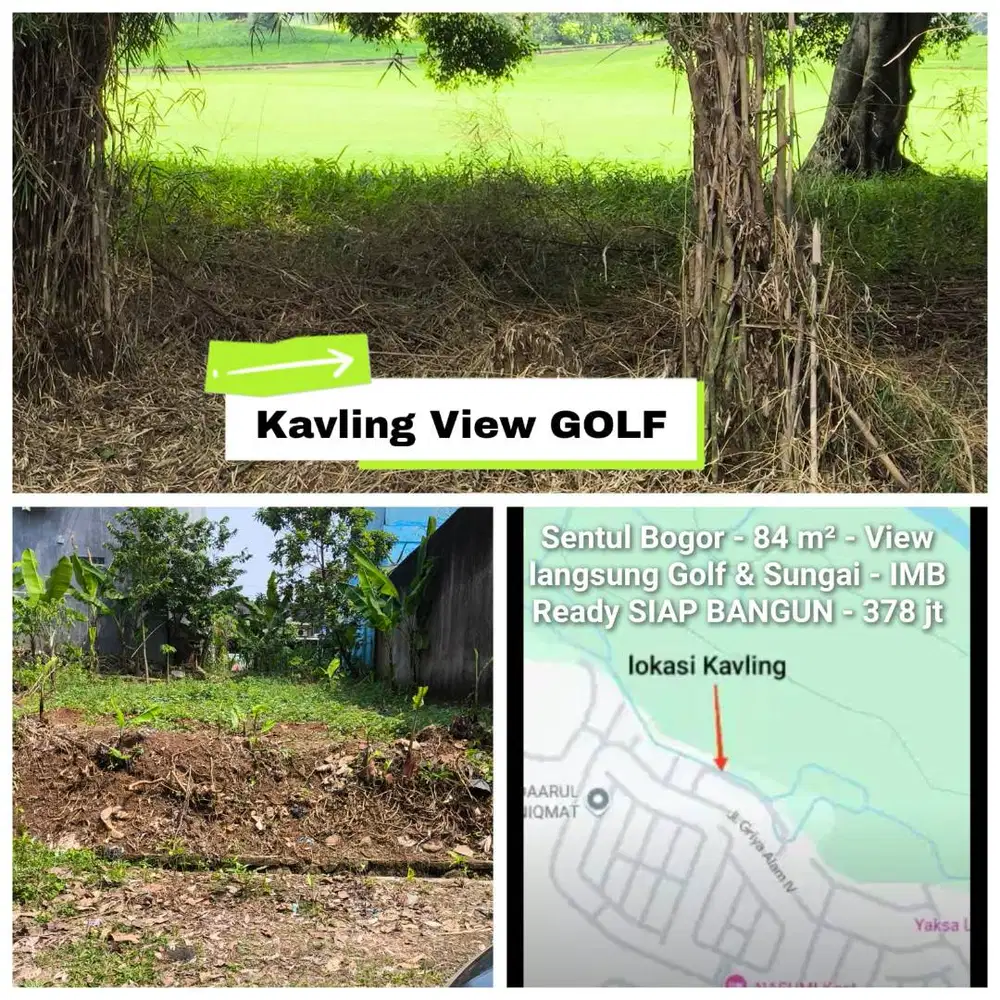 Sentul City - View Lap Golf - Murah dan langka - IMB Ready