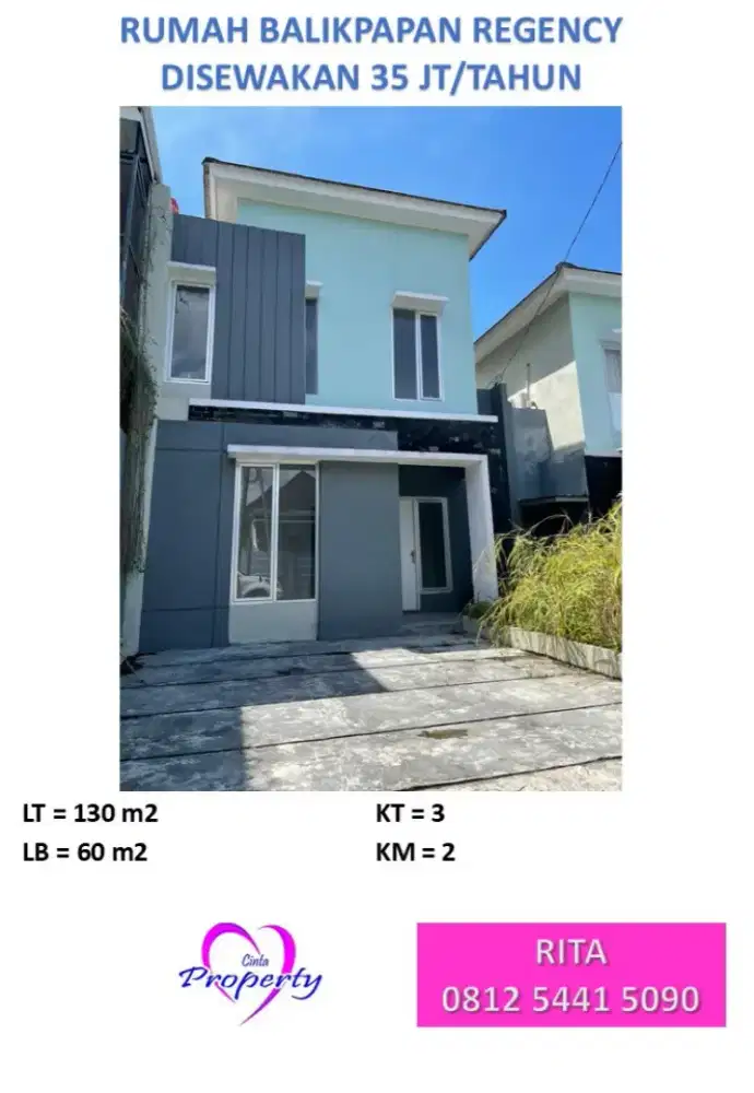 DISEWAKAN RUMAH DI BALIKPAPAN REGENCY