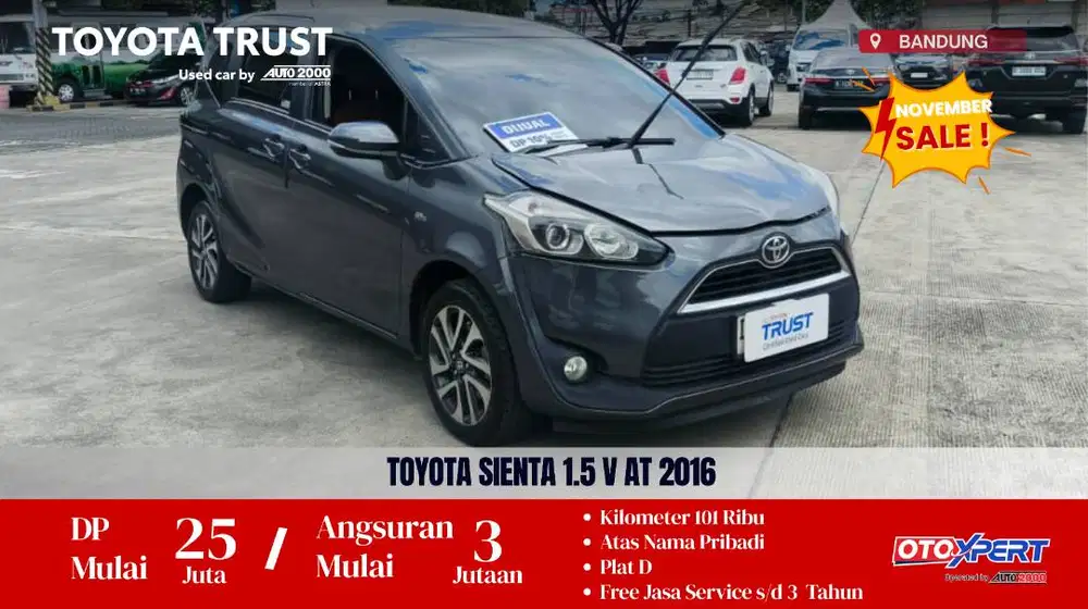 TOYOTA SIENTA 1.5 V AT 2016