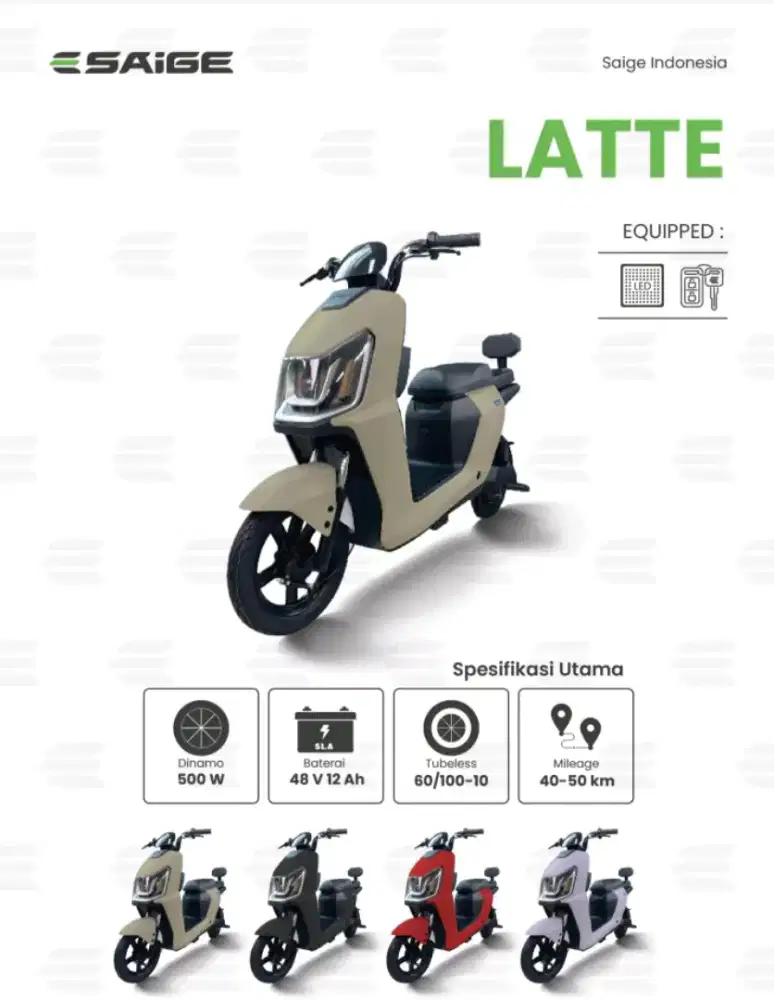 Sepeda listrik saige latte
