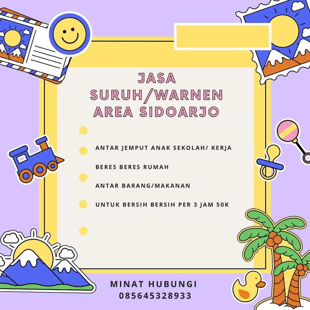 Terima jasa warnen dan jasa suruh