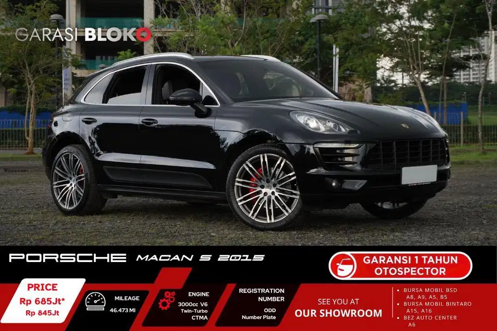 Porsche Macan S 95B 3.0T V6 Twin-Turbo 2015