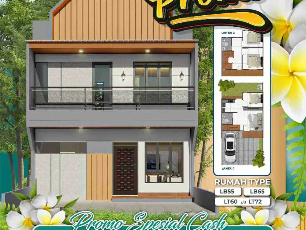 Rumah Cluster Dijual Murah 450 jutaan Nego ⁠