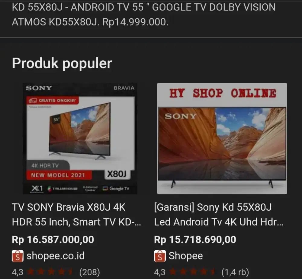 Di jual cepat tv sony bravia 55 inch