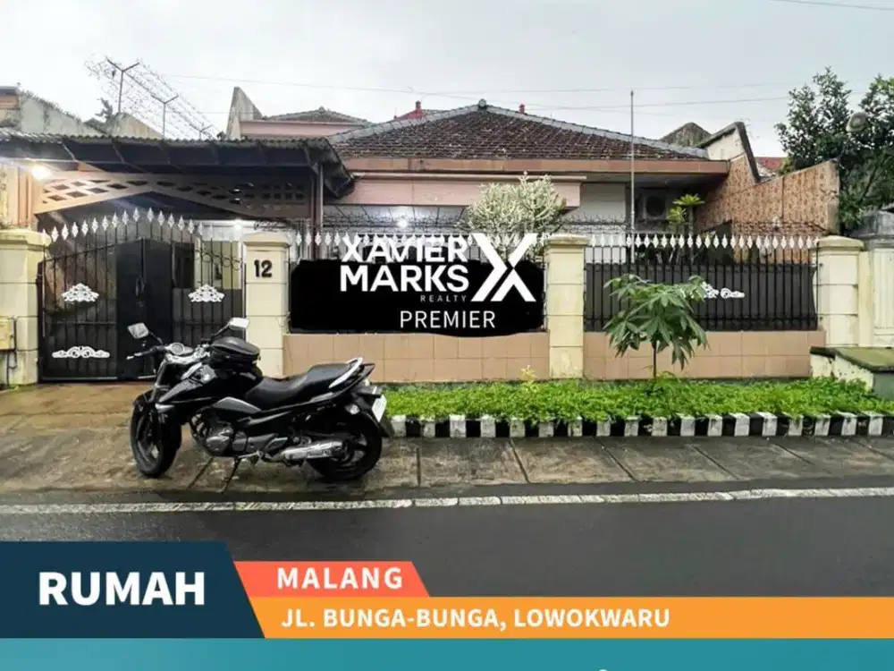 Rumah Pusat Kota Dekat Kampus Area Bunga Bunga Lowokwaru Malang